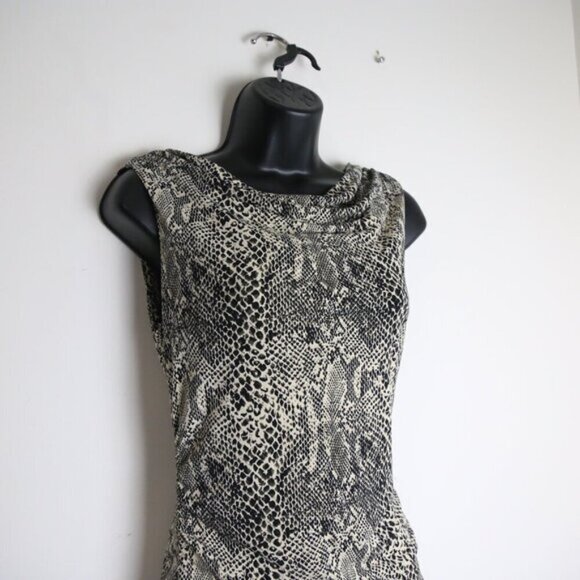 Michael Kors Crocodile Print Sleeveless Low Back Blouse Size XS - Picture 2 of 6